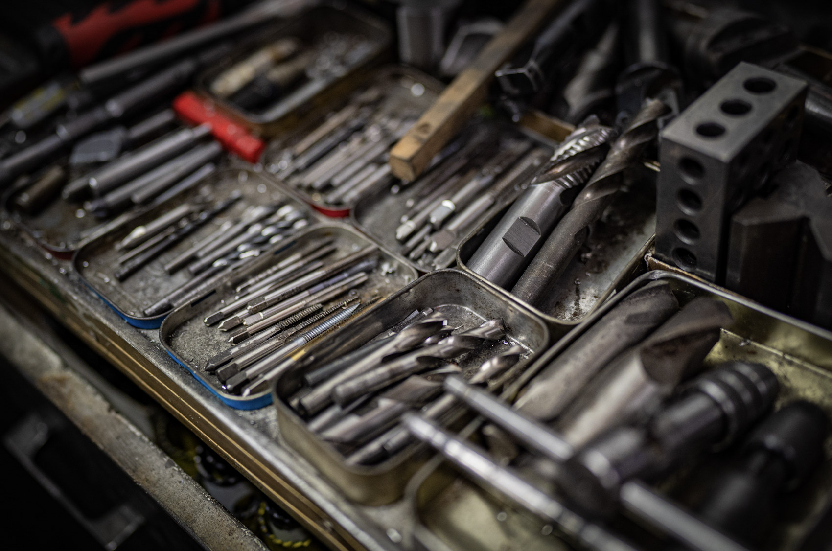 Skip Brown's array of taps.